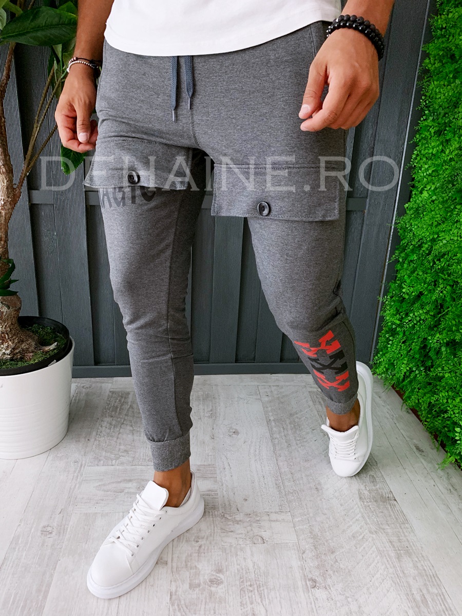 Pantaloni de trening conici A6054 j1-1